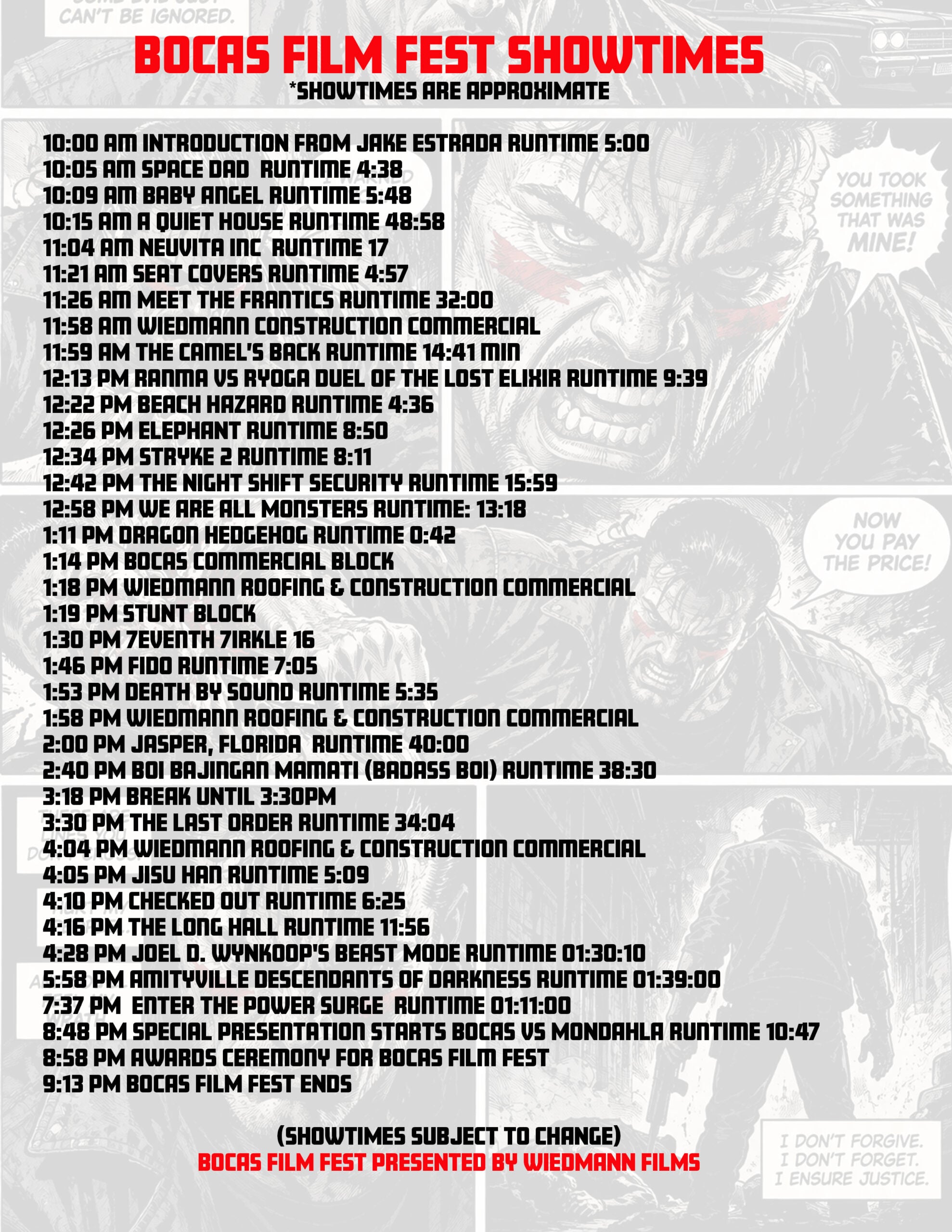 showtimes